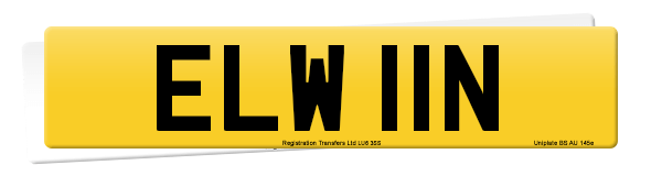Registration number ELW 11N